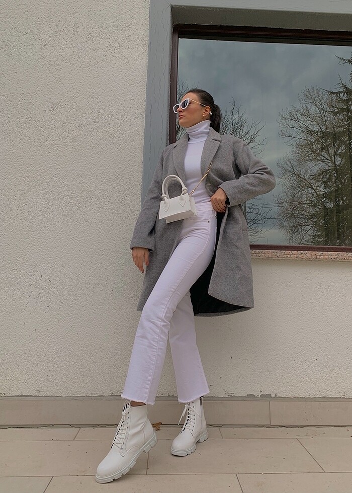 Gri kaşe kaban - Görsel 2