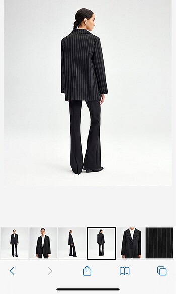 Çizgili blazer - Görsel 5