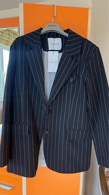 Çizgili blazer - Görsel 2