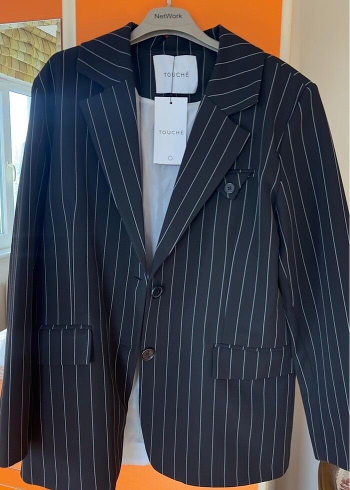 Çizgili blazer - Görsel 2