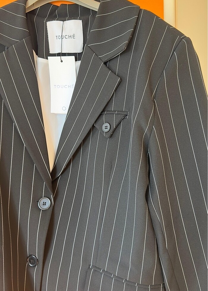 Çizgili blazer - Görsel 3
