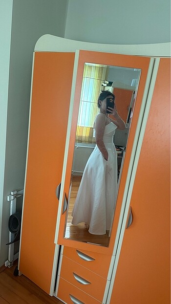 Beyaz elbise - Görsel 4