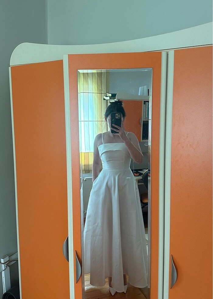 Beyaz elbise - Görsel 5