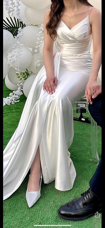 Beyaz elbise - Görsel 5