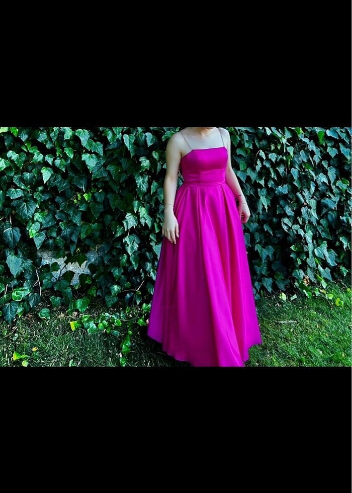 Fuşya elbise - Görsel 3