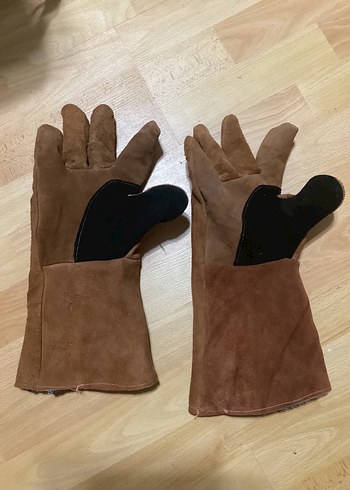 Diğer 35 Cm Suet Deri Kaynak Eldiven