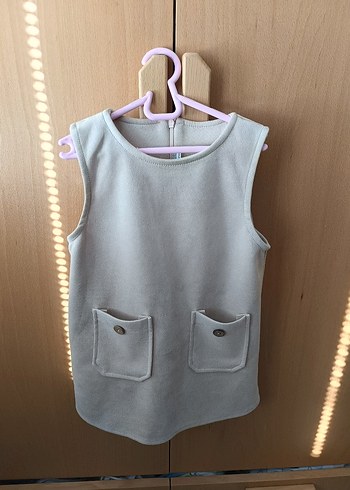Zara Kız Çocuk Düğmeli Kolsuz salopet