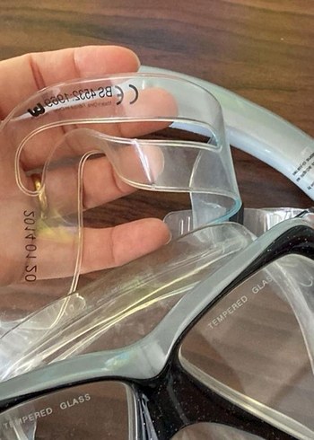 Şeffaf Gri Yüzücü Gözlüğü ve Şnorkel Seti - Görsel 2