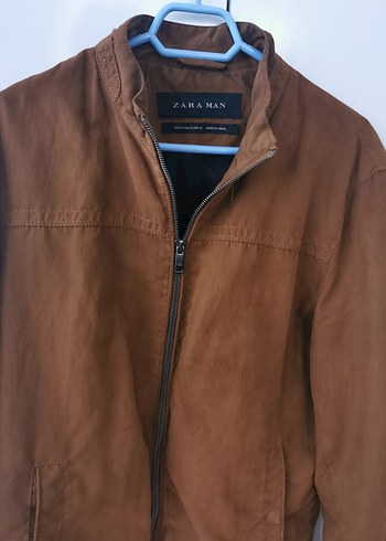 Zara Erkek Kahverengi Süet Ceket - Görsel 5