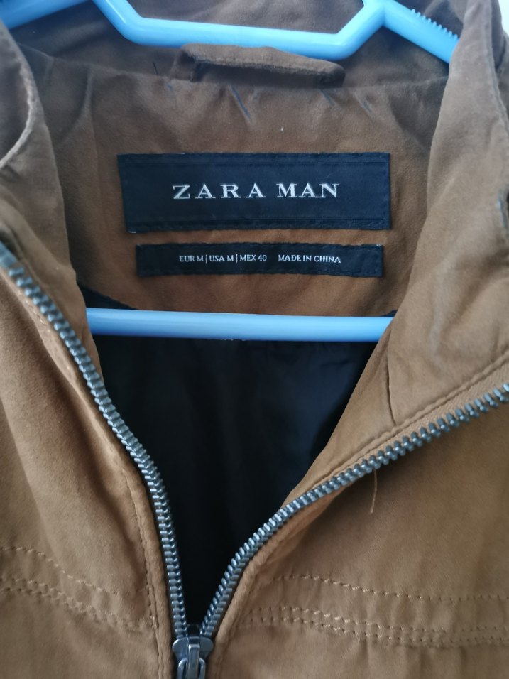 Zara Erkek Kahverengi Süet Ceket - Görsel 3