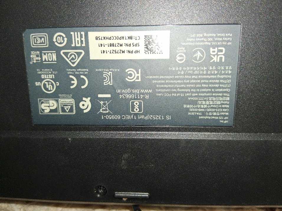 HP Siyah Kablolu Klavye - Görsel 3