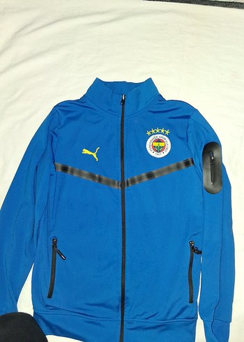 10 Yaş Beden Erkek Çocuk Mavi Fermuarlı Sweatshirt