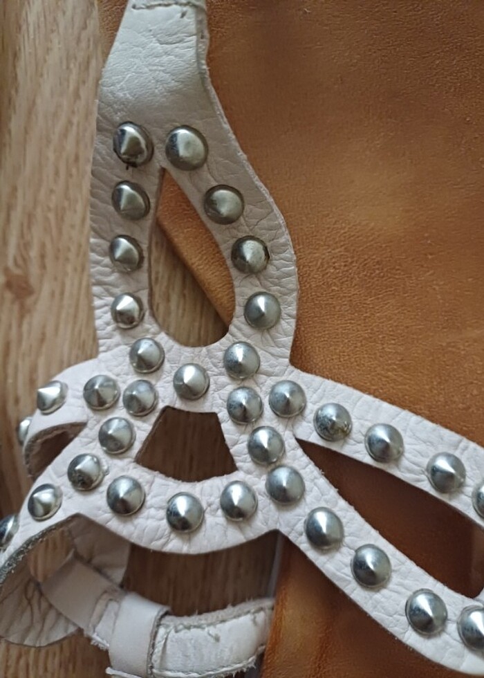 Hotiç deri sandalet - Görsel 3