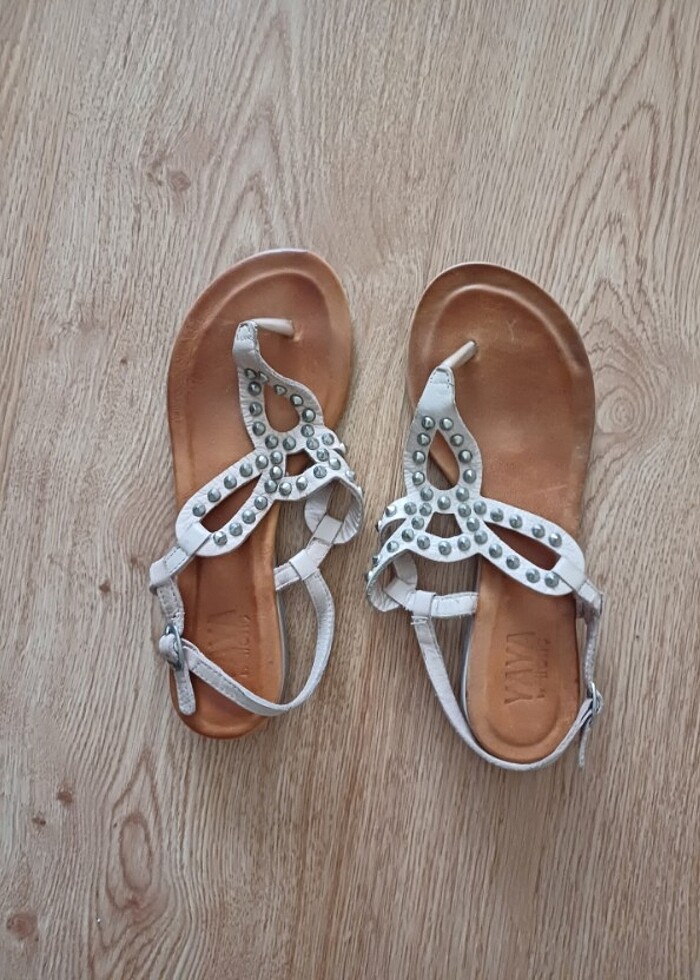 Hotiç deri sandalet - Görsel 2