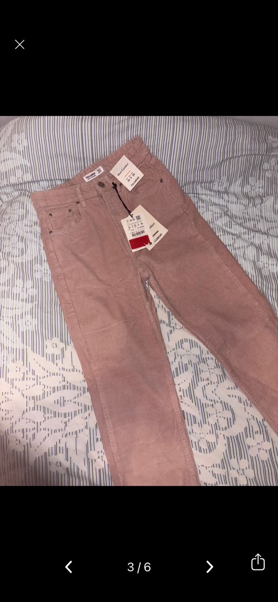 Pembe kadife pantolon - Görsel 2