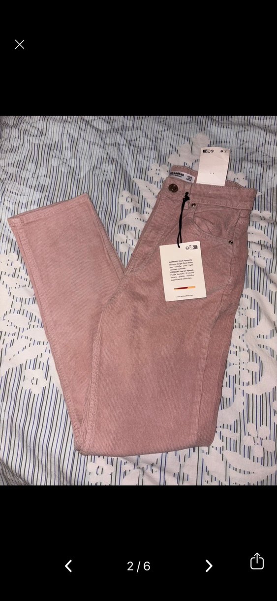 Pembe kadife pantolon - Görsel 4