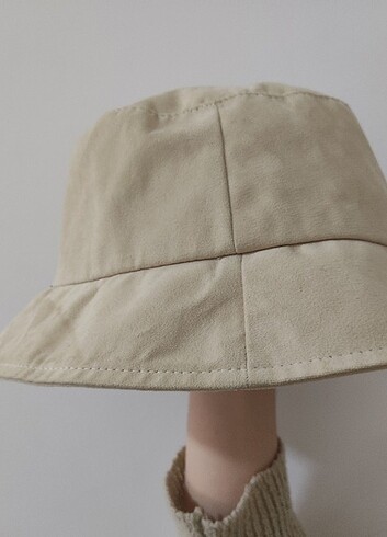 Bej bucket şapka