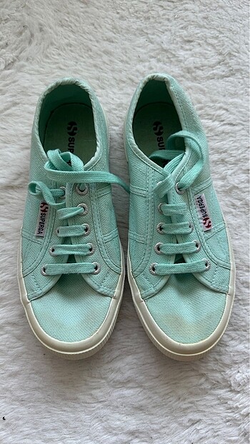 Superga mint yeşili spor ayakkabı