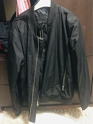 Siyah bomber ceket