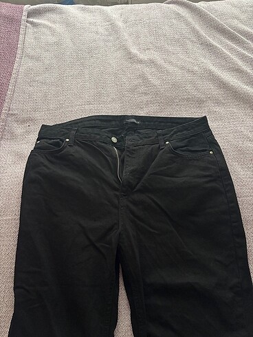40 Beden siyah mom jean