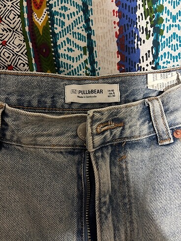 Pull and Bear denim mom şort