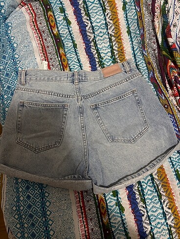 40 Beden denim mom şort