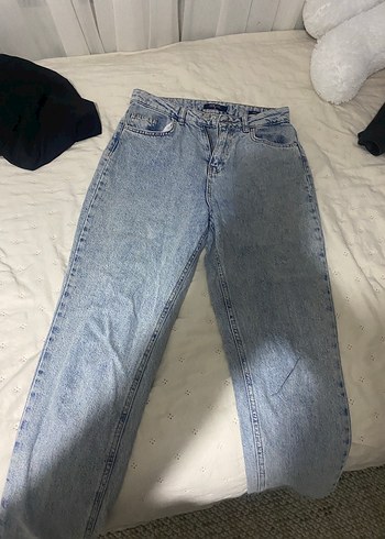 Diğer Acik Mavi Rahat Kesim Denim Jean