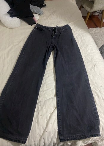 Trendyol & Milla Siyah Genis Paca Denim Jean