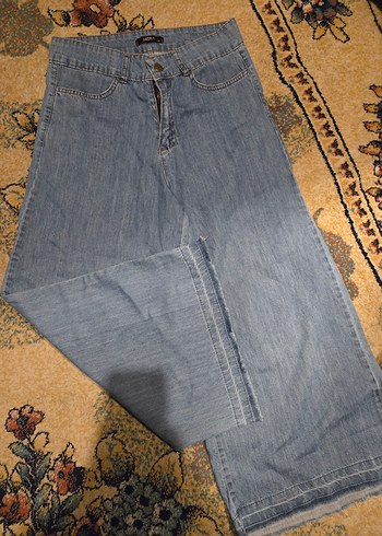 Diğer Acik Mavi Rahat Kesim Denim Jean