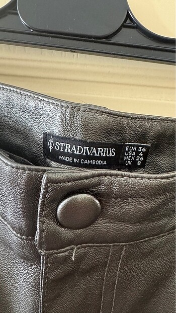 36 Beden Stradivarius Deri Pantolon
