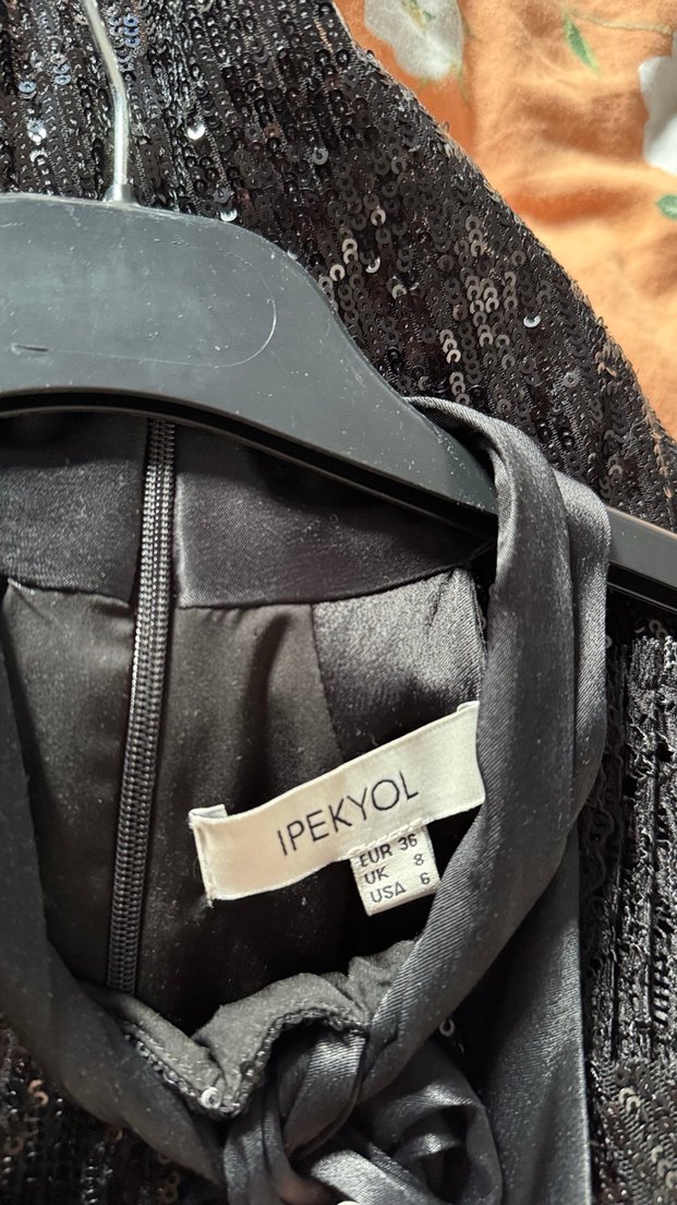 İpekyol Siyah Abiye Elbise - Görsel 3