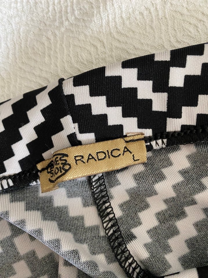 Retro Siyah-Beyaz Herringbone Pantolon — görsel 2/4