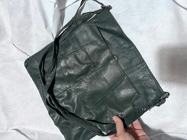 Diğer Yumuşak Deri yeşil özel dikim çanta