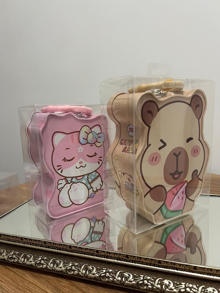 Pembe Kedi Figürlü Aksesuar Kumbara - Görsel 2