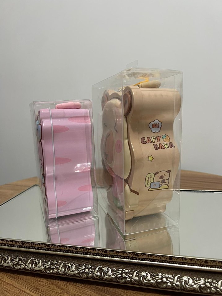 Pembe Kedi Figürlü Aksesuar Kumbara - Görsel 3