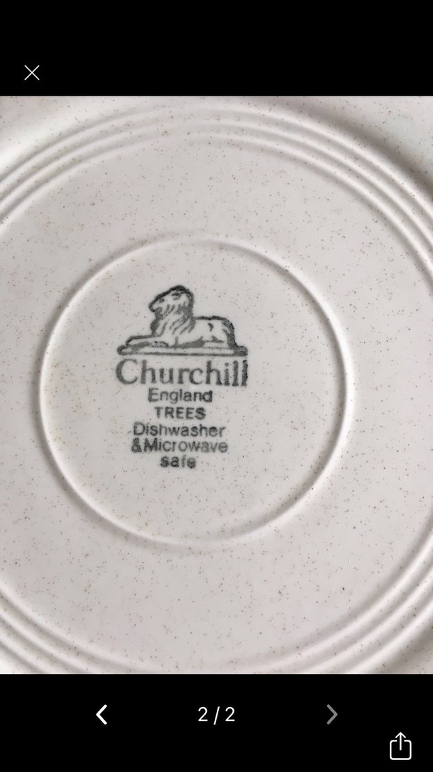 İngiliz El Yapımı Porselen Tabak - Görsel 2