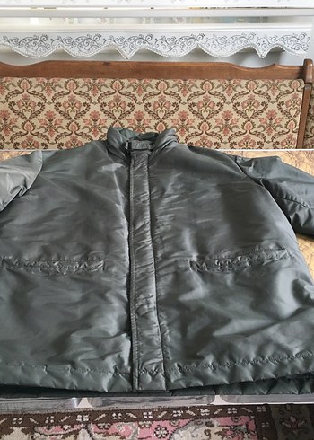 Haki Renk Fermuarlı Erkek Mont - Görsel 2