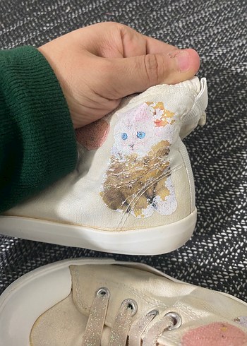 Kız Çocuk Beyaz Fırfırlı Spor Ayakkabı - Görsel 6