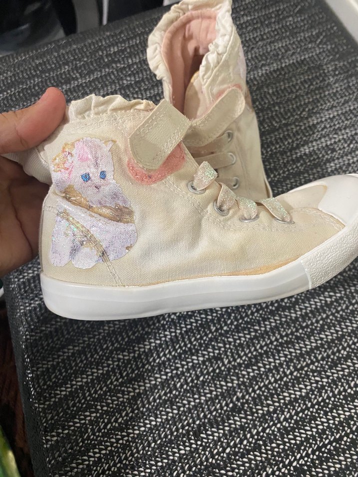 Kız Çocuk Beyaz Fırfırlı Spor Ayakkabı - Görsel 3