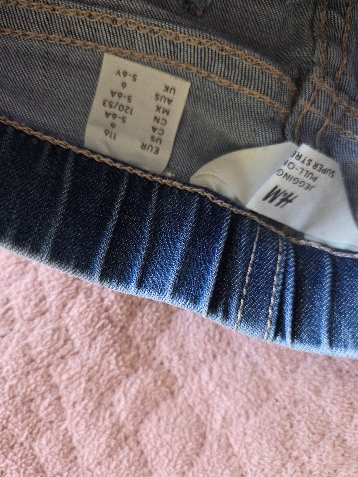 Düz Kesim Elastik Kız cocuk Kot Pantolon - Görsel 2