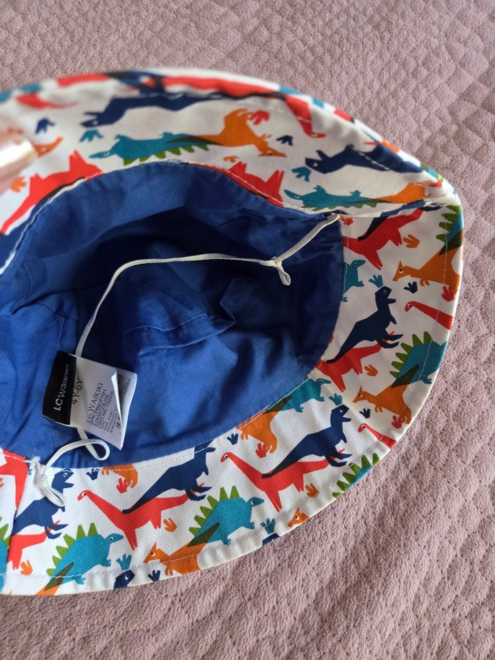 Renkli Dinozor Desenli Çocuk Şapkası - Görsel 3