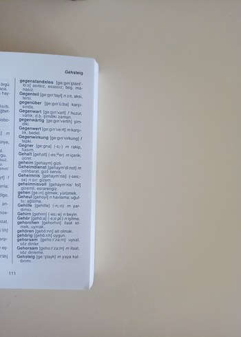 Almanca-Türkçe Sözlük Kitabı - Görsel 5