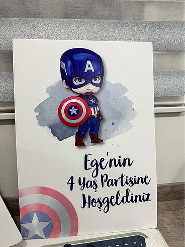  Captan America parti malzemeleri