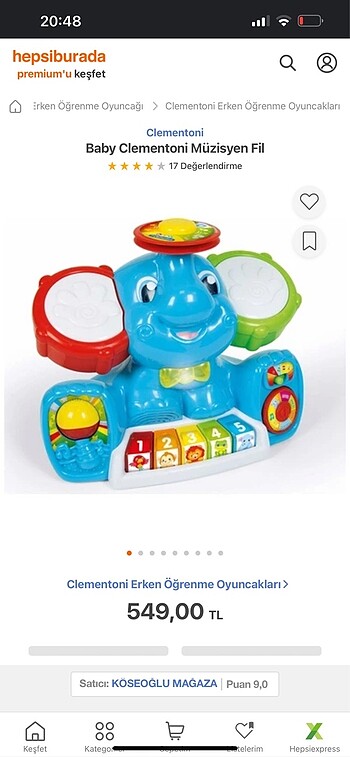 #Clementoni #Baby #Müzisyen #Fil #oyuncak