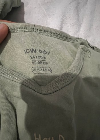 Uzun Kollu Düğmeli Gri Bebek Body - Görsel 3