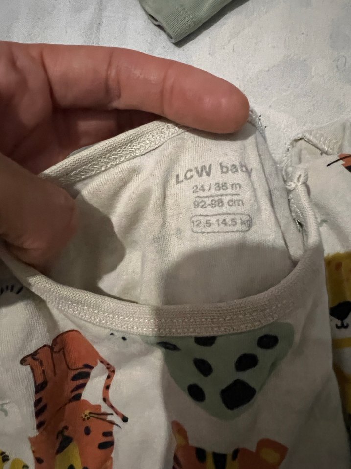 Uzun Kollu Düğmeli Gri Bebek Body - Görsel 2