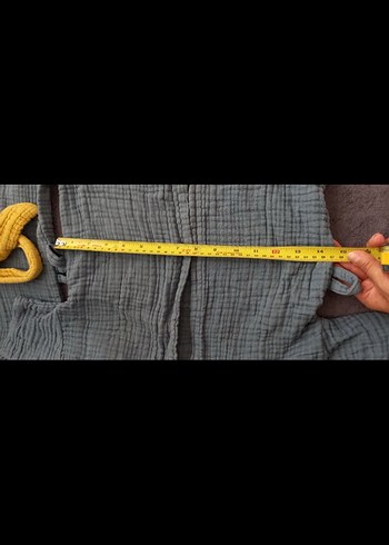 Erkek Çocuk mavi Bağlamalı Desenli Bornoz - Görsel 5