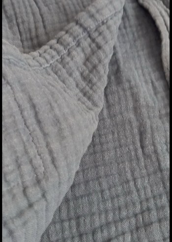 Erkek Çocuk mavi Bağlamalı Desenli Bornoz - Görsel 3