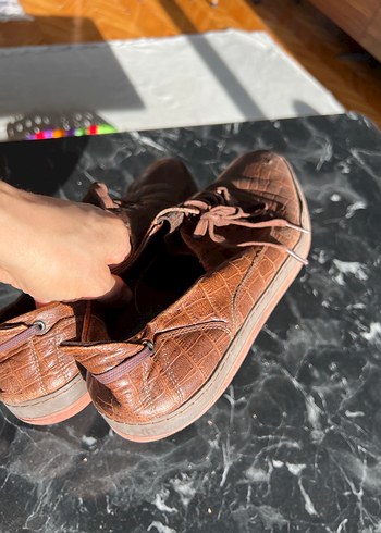Erkek Kahverengi Street Wear Bağcıklı Ayakkabı - Görsel 6