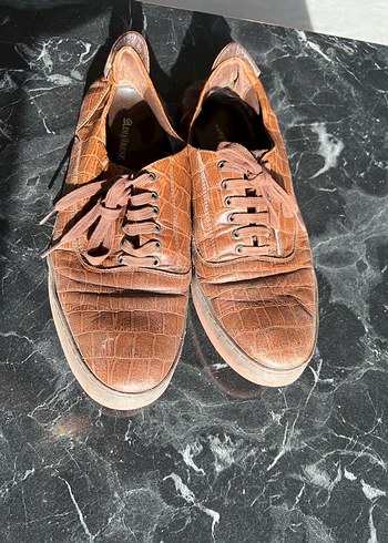 Erkek Kahverengi Street Wear Bağcıklı Ayakkabı - Görsel 4